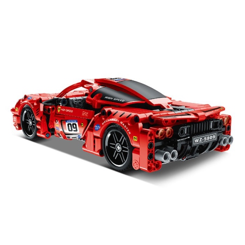 Tradeopia DIY Super Sportscar Premium Building Block Kit with Pull Back Action Feature - Educational STEM Toy for Ages 6+
