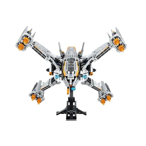 TRADEOPIA  Diy X Fighter Aircraft Premium Building Block Kit (1018 Pieces) - Educational Stem Toy for Ages 6+