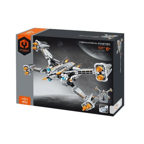 Tradeopia DIY X Fighter Aircraft Premium Building Block Kit - Educational STEM Toy for Ages 6+