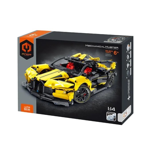 Tradeopia DIY Super Sports Car Premium Building Block Kit | 1103 Pieces | Scale 1:14 | Educational STEM Toy