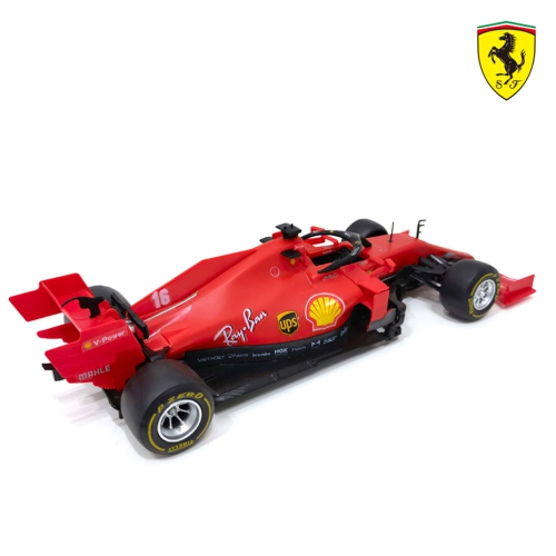 1:16 Scale Ferrari SF1000 Remote Control Model Building Car Set - 60 Piece, Collectible Sports Car