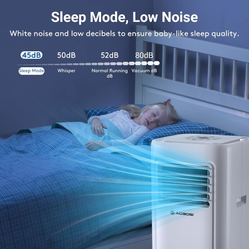 Portable Air Conditioner,10000 BTU WiFi Air Conditioner Portable for Room up to 220 Sq.ft 4-IN-1 Portable AC with Dehumidifier & Fan 2-Speed, App&24H