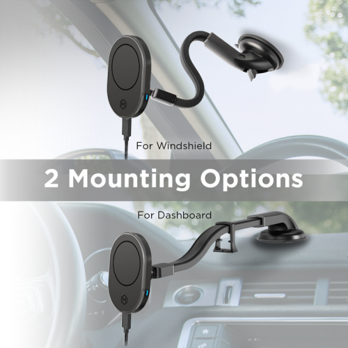 MagSafe Wireless Car Charger Gooseneck Mount