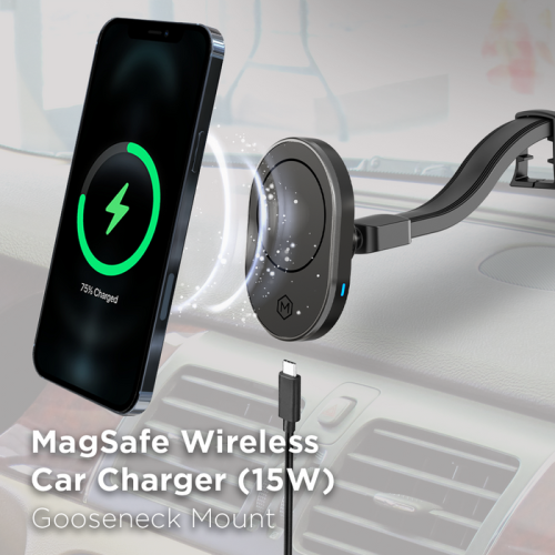 MagSafe Wireless Car Charger Gooseneck Mount