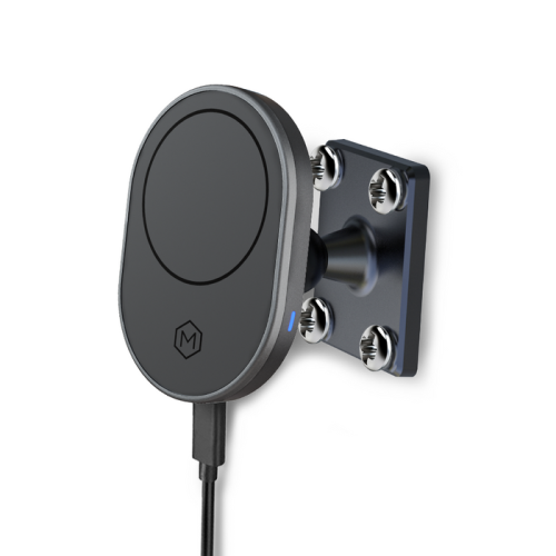 MagSafe Wireless Car Charger Mount with Drill Base AMPS Mounting Plate