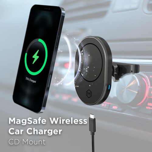 MagSafe Wireless CD Phone Mount Car Charger