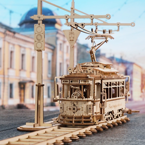 ROKR Classic City Tram LK801 - 3D Puzzle | 374 Pieces | Intermediate Advanced | Ages 14+