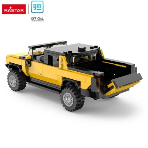 Rastar GMC Hummer EV Yellow Model Kit | 431 Pieces | Scale 1:30 | Educational STEM Toy