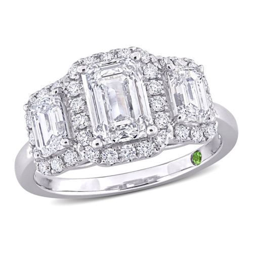 2.98 Carat Lab-Grown Diamond Engagement Ring in 14k White Gold