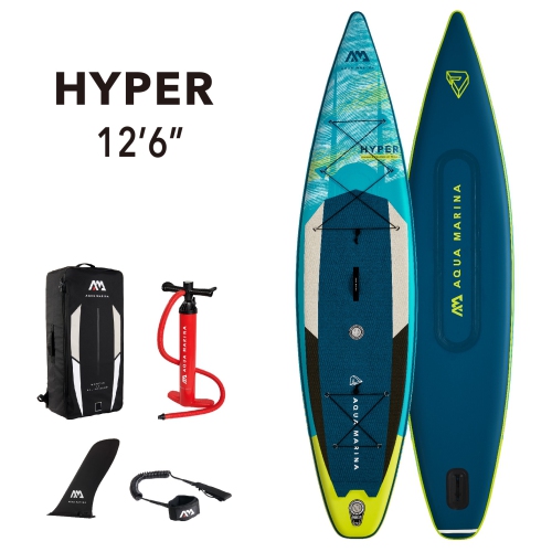 Aqua Marina - HYPER 12' 6" Touring Inflatable Stand Up Paddle Board