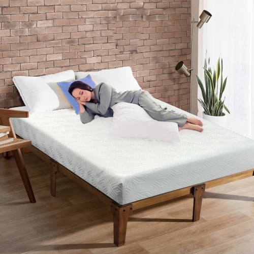 (Only at Bestbuy) ViscoLogic LuminaSleep 5" Full / Double Gel Infused Mattress | Cool Sleep and Pressure Relief Medium Firm Feel Mattress |