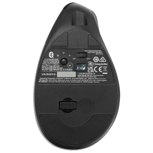 Souris sans fil de 2400 ppp MY630 de Kensington - Noir