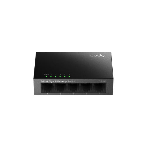 Commutateur Ethernet Gigabit non géré à GS105 5 ports de Cudy | ports 10/100/1000&nbsp;Mb/s RJ45, support de bureau ou mural, économie d'énergie, prê