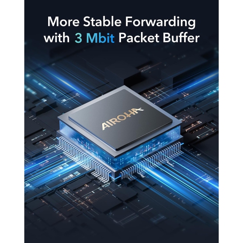 Cudy GS105 5-Port Gigabit Unmanaged Ethernet Switch | 10/100/1000Mbps RJ45 Ports, Desktop or Wall Mount, Energy Saving, Plug & Play, Fanless Metal