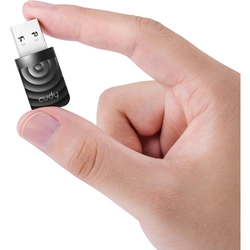 Adaptateur USB 3,0 Wi-Fi Cudy WU1300S AC1300 | 5Ghz/2,4GHz, pour ordinateur de bureau/portable, compatible avec Windows 7/8/8,1/10/11, mac OS