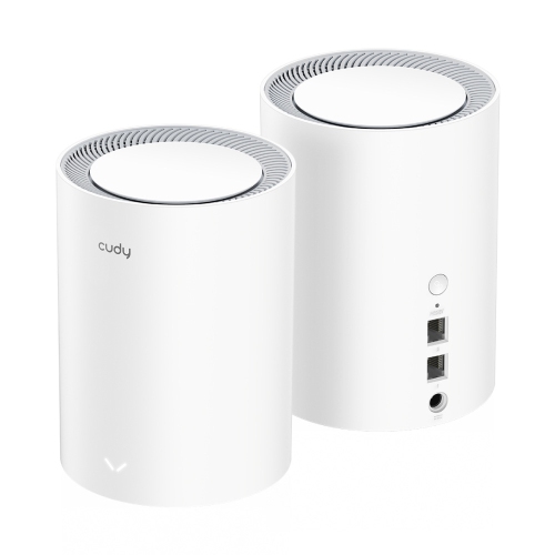 Cudy M3000 AX3000 2.5G Dual Band Wi-Fi 6 Mesh System, 2-Pack | Covers up to 4800 Sq.Ft., Replaces Wireless Router and Extender, Supports Ethernet