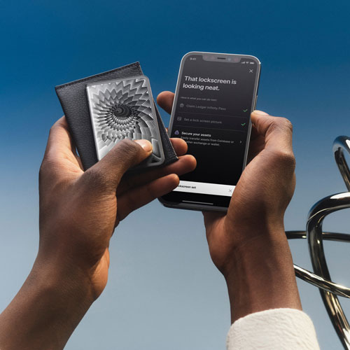 Portefeuille de cryptomonnaie Stax avec USB-C/Bluetooth de Ledger - Graphite