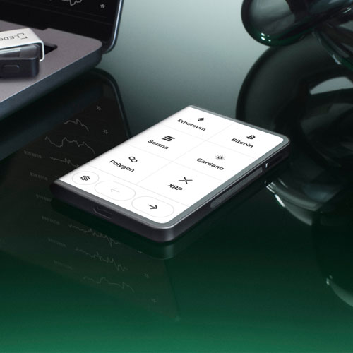 Portefeuille de cryptomonnaie Stax avec USB-C/Bluetooth de Ledger - Graphite