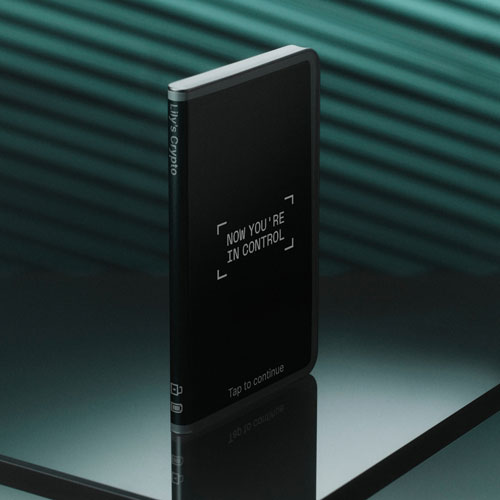 Portefeuille de cryptomonnaie Stax avec USB-C/Bluetooth de Ledger - Graphite