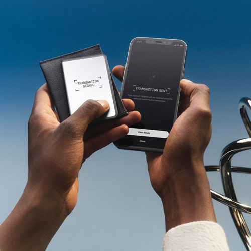 Portefeuille de cryptomonnaie Stax avec USB-C/Bluetooth de Ledger - Graphite