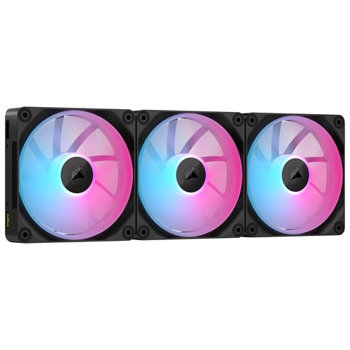Corsair iCUE Link LX120 RGB 120mm PWN Triple Fans Starter Kit - Black