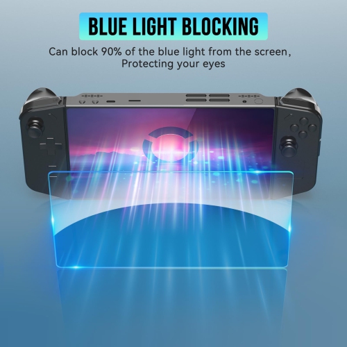 Legion Go Screen Protector Anti Blue Light 2 Pack Blue Light Blocking Tempered Glass Film Anti-Scratch Bubble Free for Lenovo Legion Go Gaming