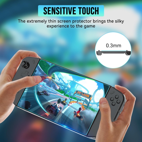 Legion Go Screen Protector Anti Blue Light 2 Pack Blue Light Blocking Tempered Glass Film Anti-Scratch Bubble Free for Lenovo Legion Go Gaming