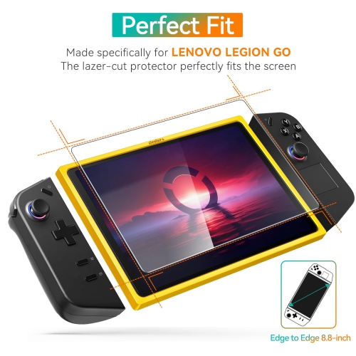 2-Pack Screen Protector Tempered Glass for Lenovo Legion Go Gaming Handheld 8.8 inch 2023 with Alignment Frame ,Transparent HD Clear Anti-Scratch for