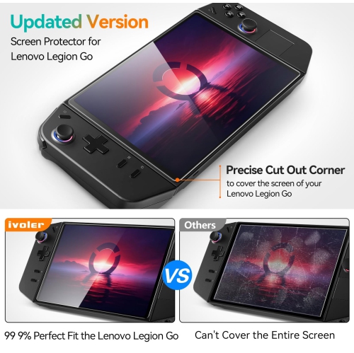 2-Pack Screen Protector Tempered Glass for Lenovo Legion Go Gaming Handheld 8.8 inch 2023 with Alignment Frame ,Transparent HD Clear Anti-Scratch for