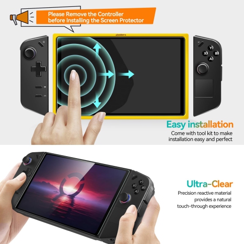 2-Pack Screen Protector Tempered Glass for Lenovo Legion Go Gaming Handheld 8.8 inch 2023 with Alignment Frame ,Transparent HD Clear Anti-Scratch for