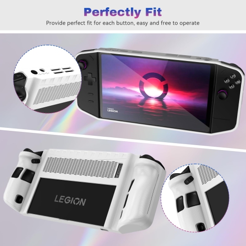 Lenovo Legion Go Case, Soft TPU Shockproof Protection Cover, Rugged Tough Anti-Slip Anti-Fall Anti-Fingerprint Case for Legion Go Handheld Gaming
