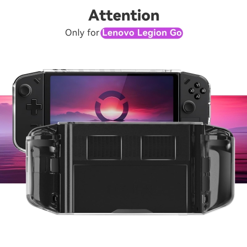 Legion Go Case Ergonomic Grip Soft TPU Shock-Absorption Case Anti-Fingerprint Scratch Resistant Cover for Lenovo Legion Go Gaming Handheld 8.8" 2023