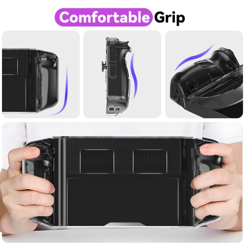 Legion Go Case Ergonomic Grip Soft TPU Shock-Absorption Case Anti-Fingerprint Scratch Resistant Cover for Lenovo Legion Go Gaming Handheld 8.8" 2023