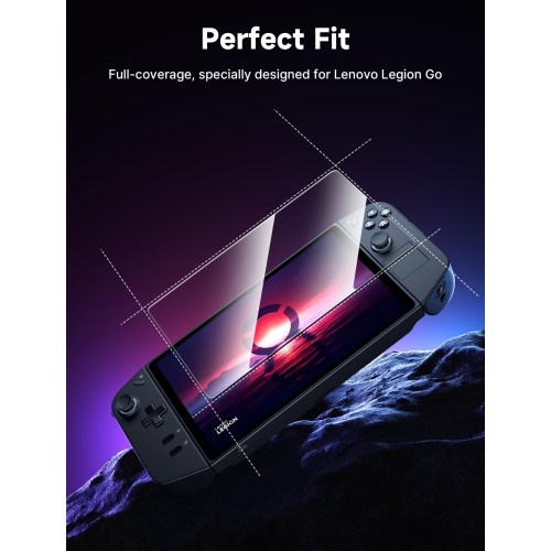 2-Pack Screen Protector for Legion Go, Ultra HD Glass Protector 9H Hardness Edge-to-Edge Scratch Resistant Tempered Glass Compatible with Lenovo