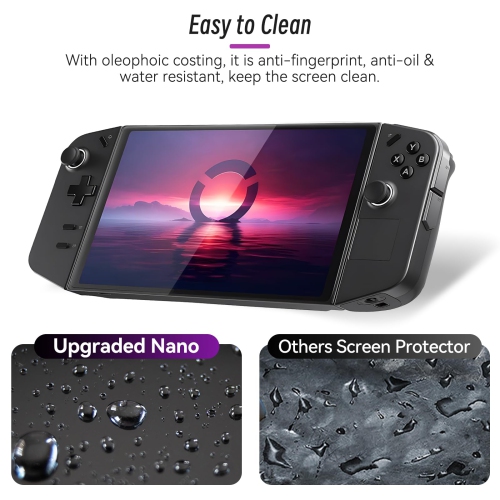 2Pack for Legion Go Screen Protector Anti-Fingerprint Anti-Scratch Bubble Free 9H Tempered Glass Screen Protector for Lenovo Legion Go Gaming