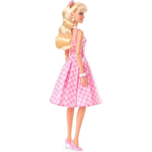 Barbie The Movie Doll, Margot Robbie as Barbie, Collectible Doll in Pink Gingham Dress with Daisy Chain Necklace