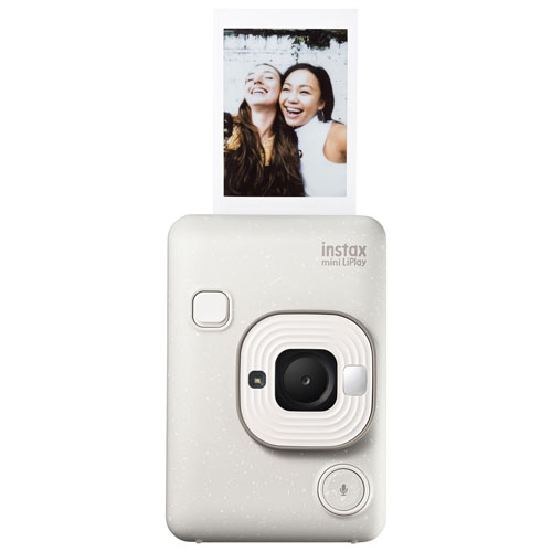 Appareil photo instantané hybride Instax Mini LiPlay de Fujifilm - Blanc vaporeux