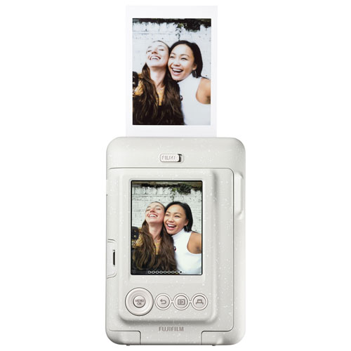 Appareil photo instantané hybride Instax Mini LiPlay de Fujifilm - Blanc vaporeux