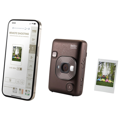 Fujifilm Instax Mini LiPlay Hybrid Instant Camera - Deep Bronze