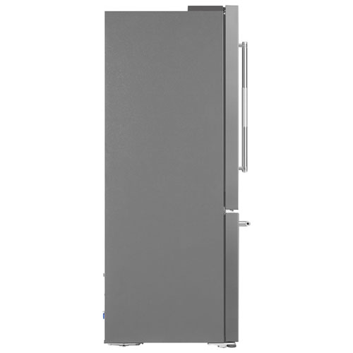 Smeg 30" 16.1 Cu. Ft. French Door Refrigerator with Ice Maker (FD30UXI) - Stainless Steel