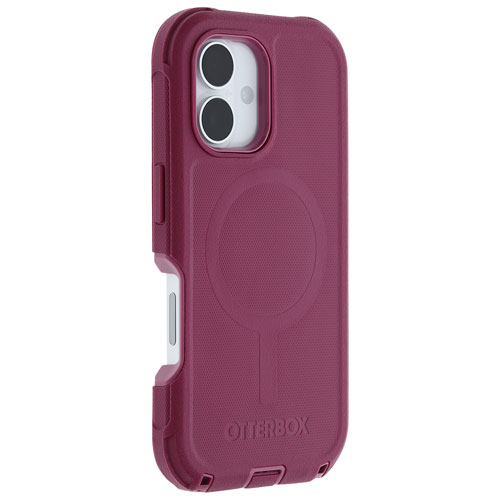 Étui rigide ajusté Defender Pro d'OtterBox avec MagSafe pour iPhone 16 - Rose Foxberry