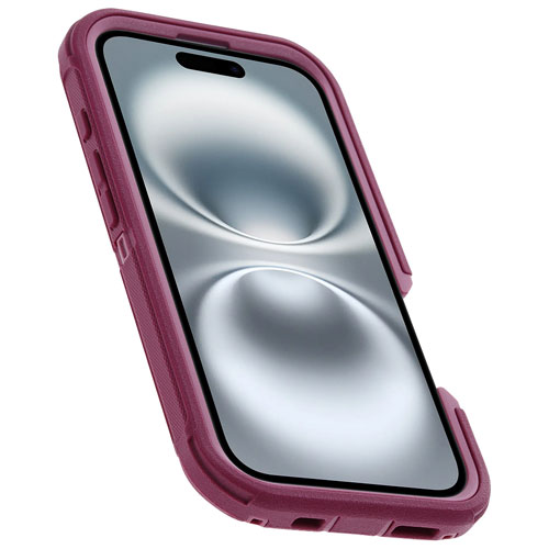 Étui rigide ajusté Defender Pro d'OtterBox avec MagSafe pour iPhone 16 - Rose Foxberry