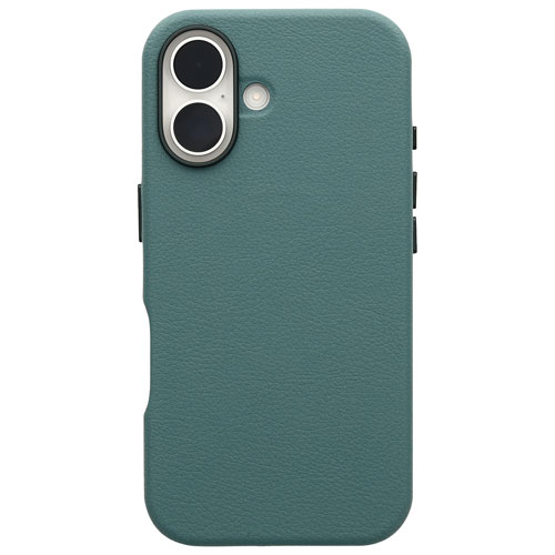 OtterBox Symmetry Cactus Leather Fitted Hard Shell Case with MagSafe for iPhone 16 - Sagebrush