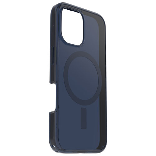 Étui rigide ajusté Symmetry d'OtterBox avec MagSafe pour iPhone 16 - Bleu Baby Blue Jeans
