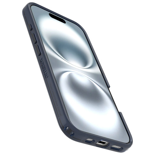 Étui rigide ajusté Symmetry d'OtterBox avec MagSafe pour iPhone 16 - Bleu Baby Blue Jeans