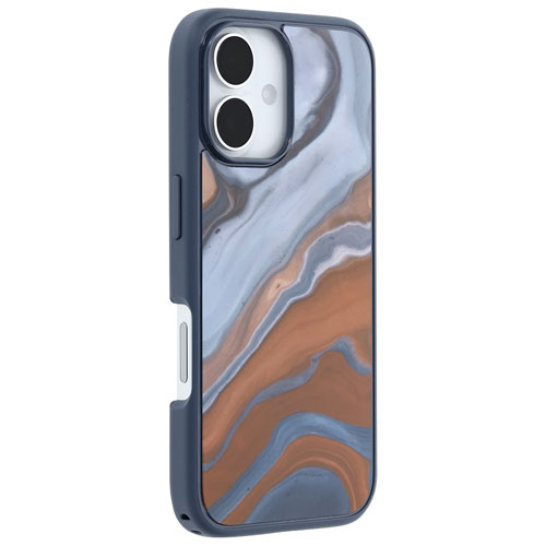 Étui rigide ajusté Symmetry d'OtterBox avec MagSafe pour iPhone 16 - Marbré High Desert Marble