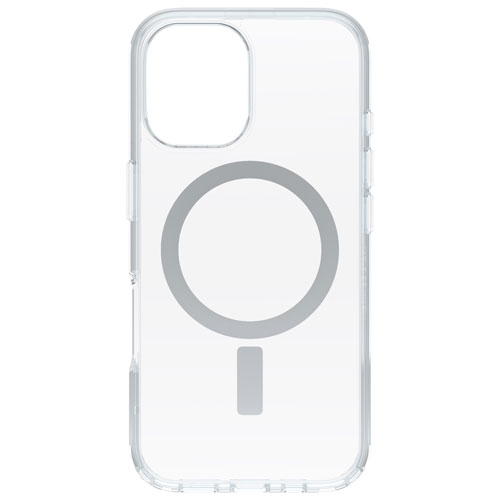 OtterBox Symmetry Fitted Hard Shell Case with MagSafe for iPhone 16 - Clear