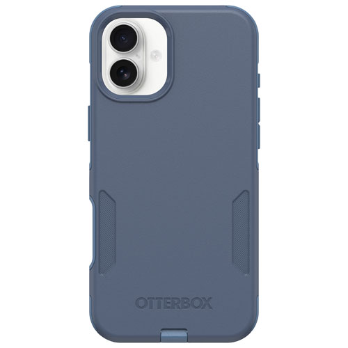 Étui rigide ajusté Commuter d'OtterBox avec MagSafe pour iPhone 16 Plus - Bleu Baby Blue Jeans