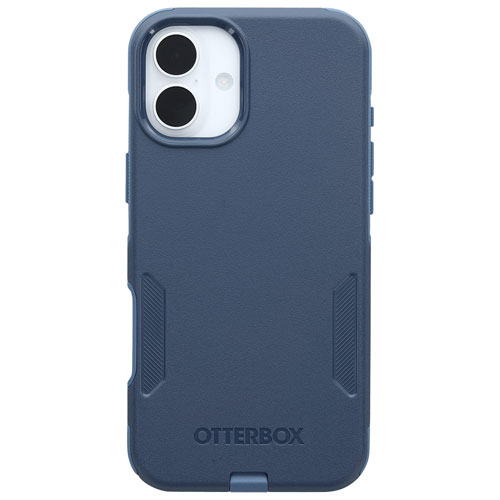 Étui rigide ajusté Commuter d'OtterBox avec MagSafe pour iPhone 16 Plus - Bleu Baby Blue Jeans