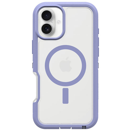 Étui rigide ajusté Defender XT d'OtterBox avec MagSafe pour iPhone 16 Plus - Mauve brumeux Denver